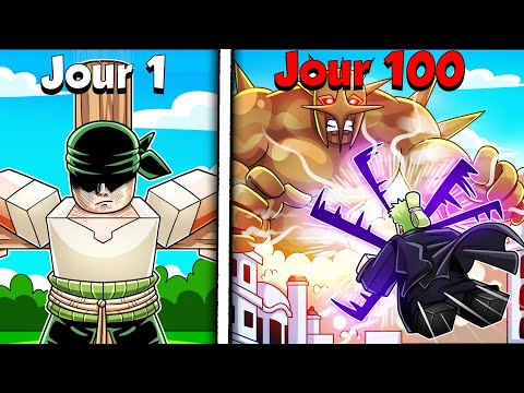 I Survived 100 Days as Zoro... (Roblox)
