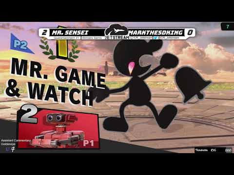 Quarantainment 31 Winners Semis - MarkTheSDking (ROB) Vs. MR. Sensei (Game&Watch) - SSBU