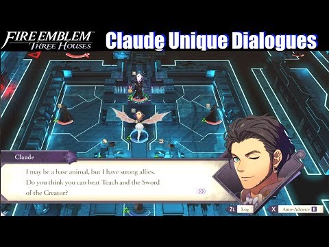 FE3H All Claude Unique Dialogues - Fire Emblem Three Houses (Golden Deer)