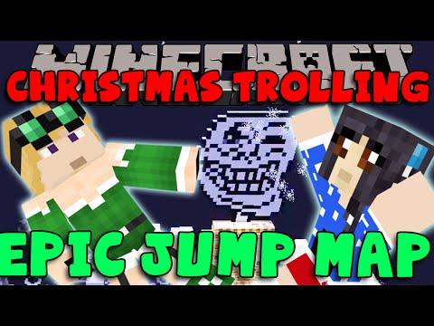 MINECRAFT EPIC JUMP MAP: Christmas Trolling! (#1) Humbug!