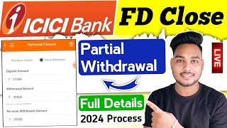 ICICI bank fd partial withdrawal|How to close icici bank fd|ICICI bank close fd online|Techno Pradum