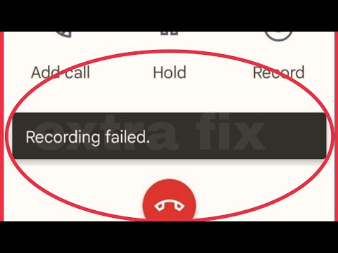 How To Fix Call Recording Failed Problem Solve in Android