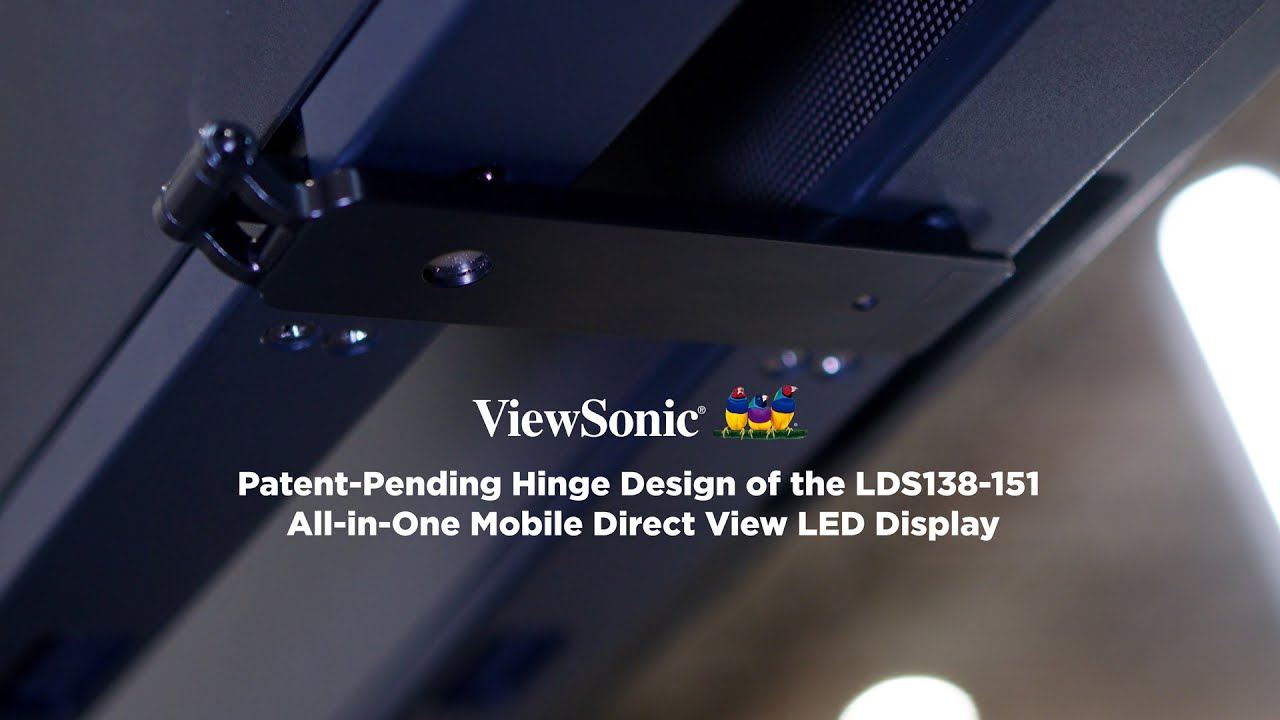 Patent-Pending Hinge Design of the LDS138-151 All-in-One Mobile Direct View LED Display