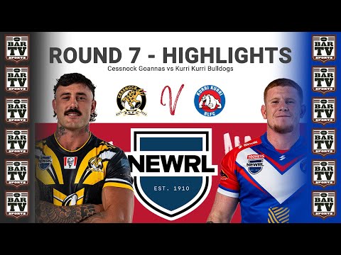 2025 NEWRL Highlights Round 7 Cessnock Goannas v Kurri Kurri Bulldogs