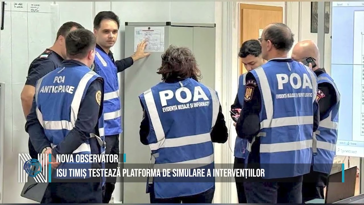 ISU Timiș testează platforma de simulare a intervențiilor