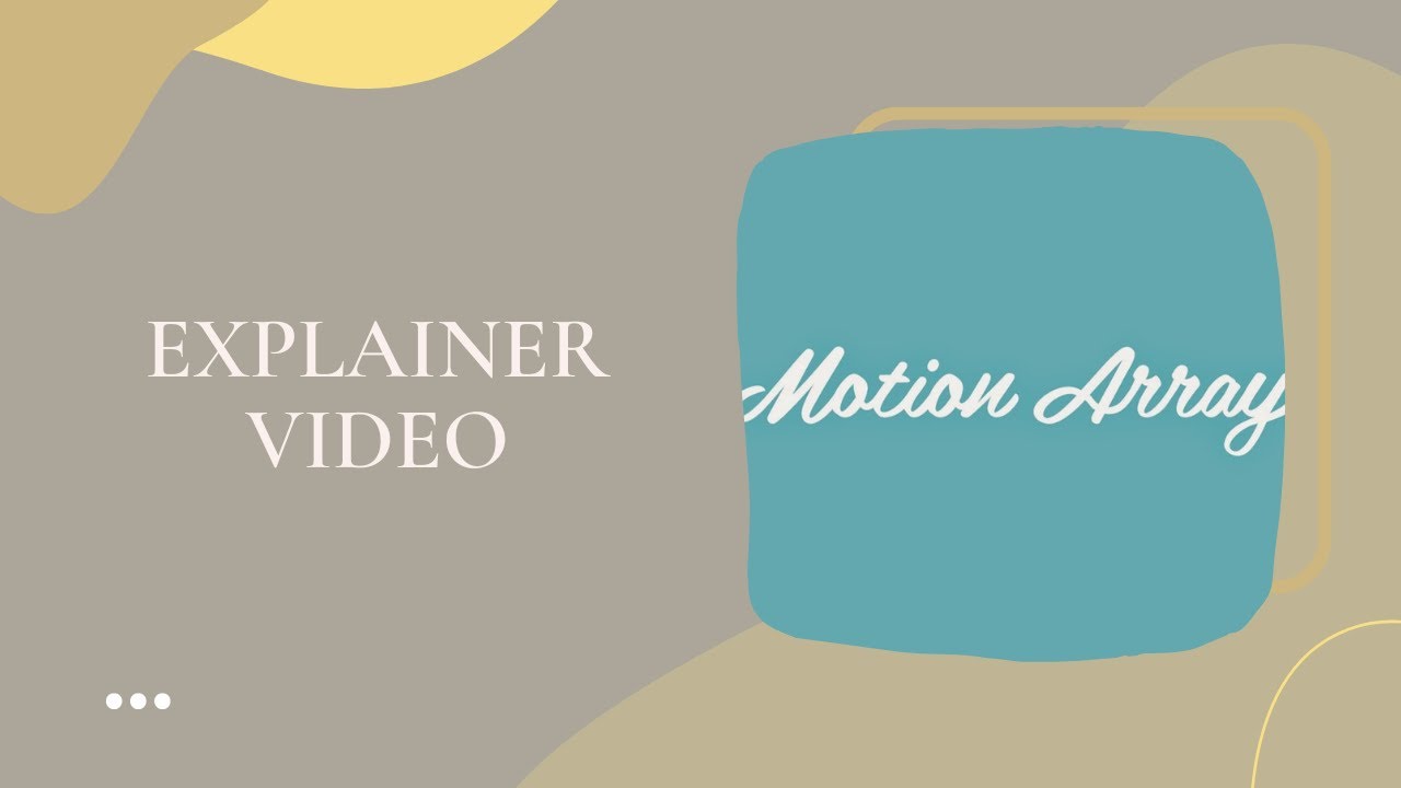 Motion Array - Sample Explainer Video voiced by Jenny