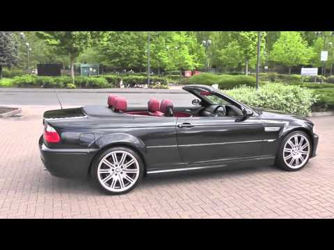 BMW M3 Cabriolet Manual Carbon Black Imola Red 2006