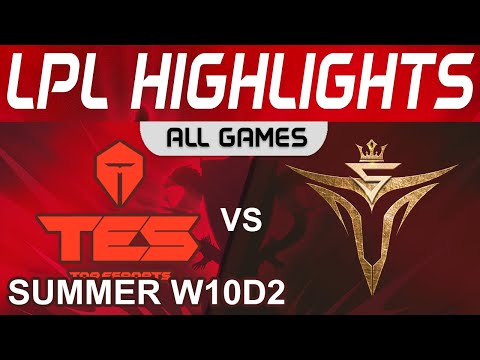TES vs V5 Highlights ALL GAMES LPL Summer Season 2022 W10D2 Top Esports vs Victory Five by Onivia