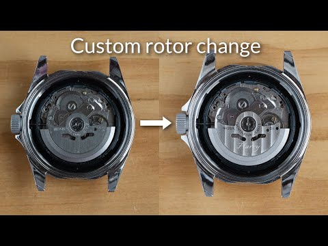 Replacing Seiko rotor with a custom rotor - Seiko mod series