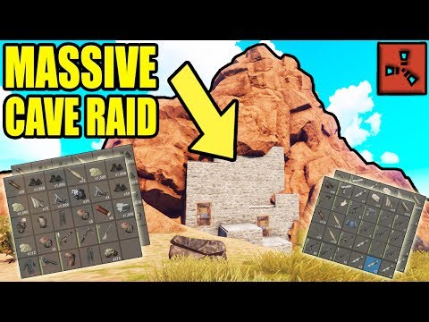 Raiding a MASSIVE roleplayer CAVE BASE in Rust! ( RICH, RACIST & SALTY Zerg Clan )