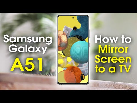 YouTube video about: How to mirror samsung a51 to tv?