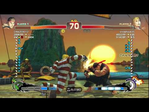 SSF4 AE Ver. 2012: CRAZE9012 [Ryu] vs. snowfox435 [Cody] - PSN Ranked Match