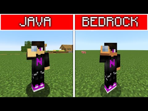DIFERENCIAS ENTRE Minecraft JAVA Vs BEDROCK 👀 Parte 11 #shorts