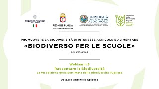 Progetto «BiodiverSO per le scuole» (a.s. 2023/2024) - Seminario n°5: Raccontare la Biodiversità