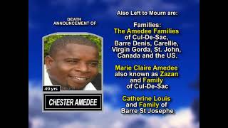Chester Amedee ~ Long Obituary