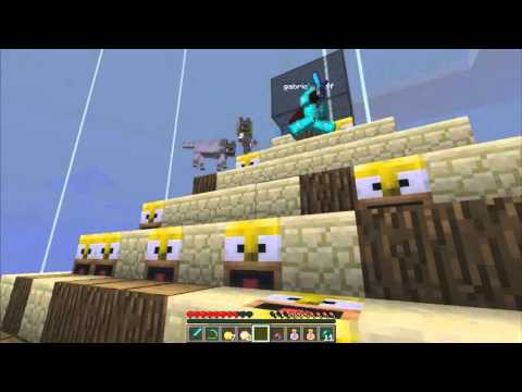 Minecraft: PIRÂMIDE DE LUCKY BLOCK DOS SIMPSONS! (c/Rezende, Kazzio, Wolff) - VIREI PROFISSA NISSO!