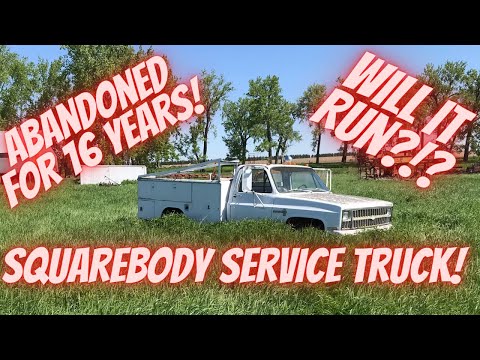 1981 Chevrolet Dually! Abandoned for 16 years! C30 Squarebody Service Truck!