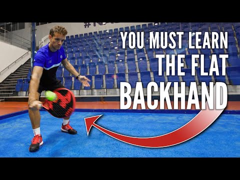 You MUST learn the Flat Backhand - Padel Tips