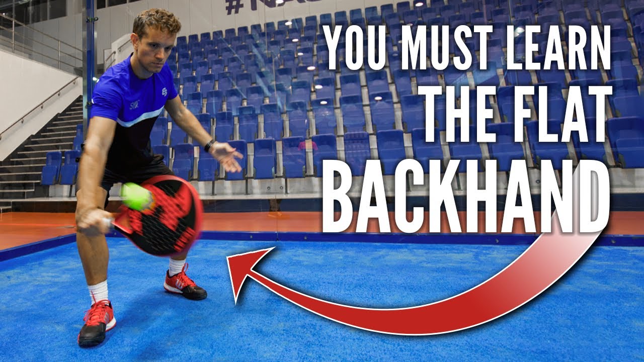 Flat backhand technique: body turn and contact