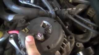Alternator replacement Chevrolet S10 4.3L V6 2000-2004 Install remove replace