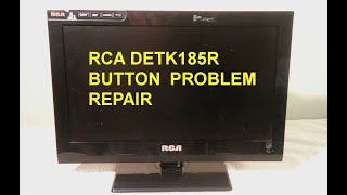 RCA DETK185r TV:  Button Problem Repair