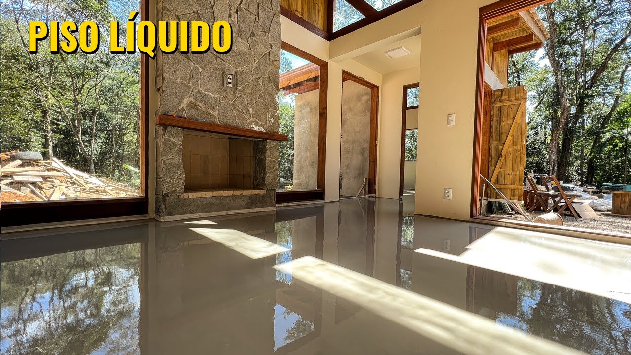 FAÇA VOCE MESMO PISO LIQUIDO COM AUTONIVELANTE QUASE UM PORCELANATO LÍQUIDO