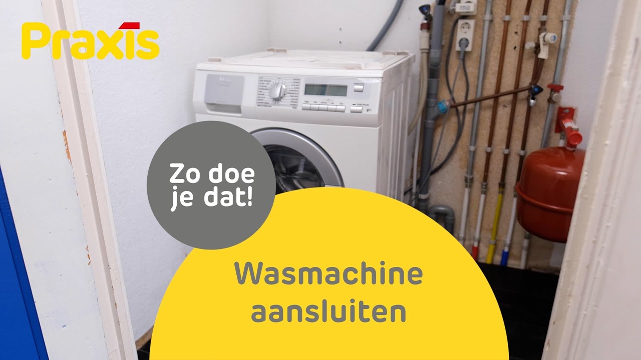 Wasmachine aansluiten