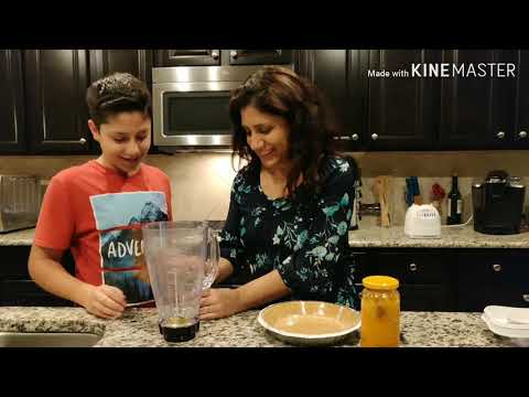 , title : 'Mother and son cooking | Pumpkin pie recipe'