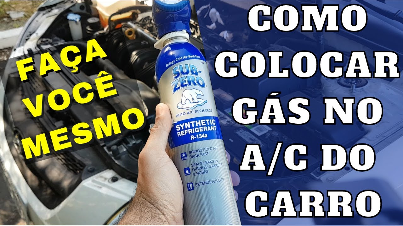 Como colocar Gás no A/C do carro - Faça Você Mesmo