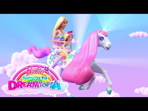 Barbie und Chelsea Reiten Einhörner und die Regenbogen-Achterbahn | Barbies Rückkehr nach Dreamtopia