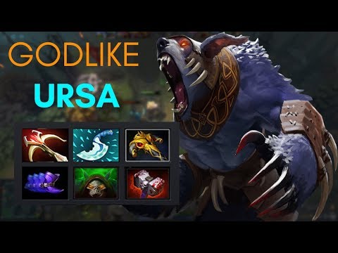 GODLIKE URSA CARRY build complete gameplay | DOTA 2 |1000+ MMR