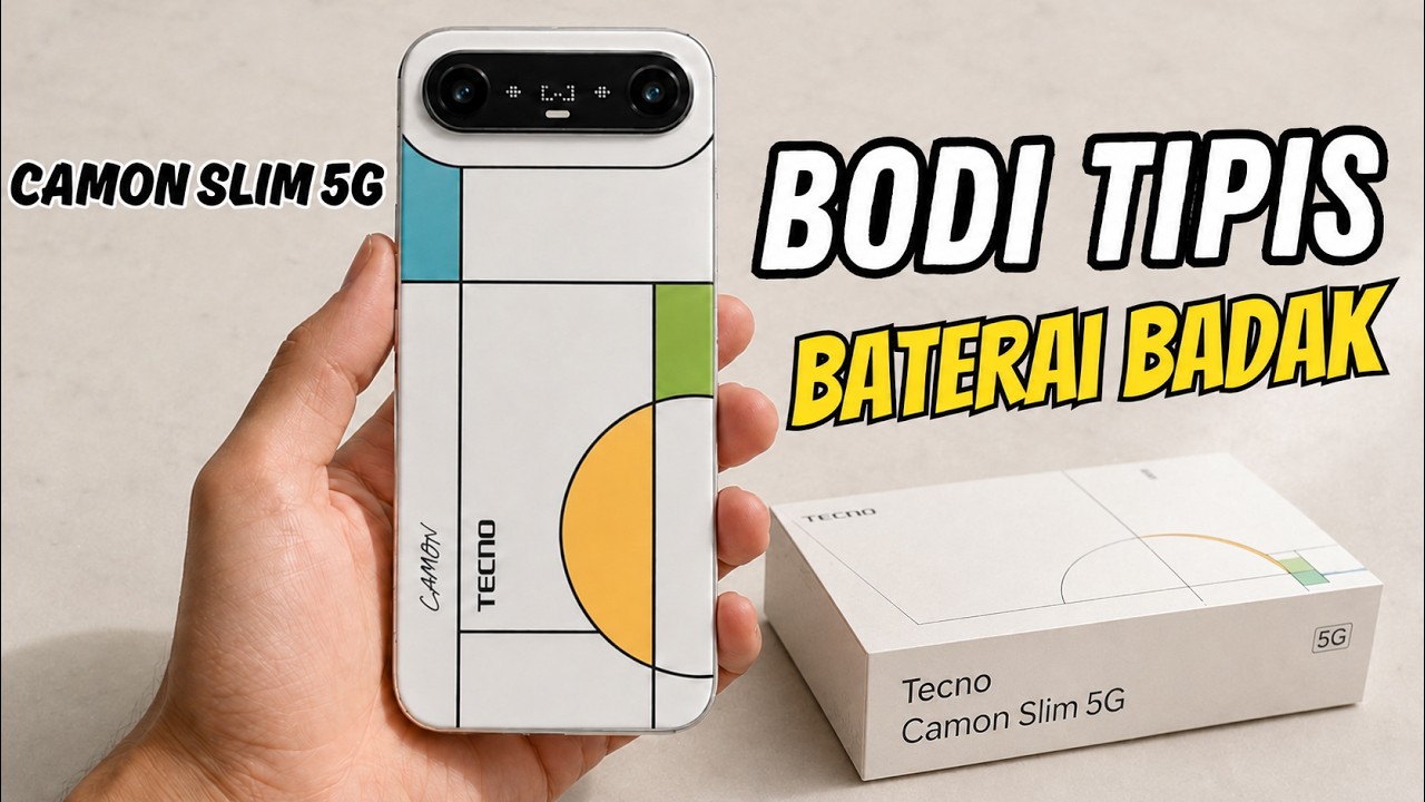 TECNO NGAMUK WOY‼️TECNO CAMON SLIM 5G RILIS, PONSEL TIPIS PUNYA BATERAI BADAK