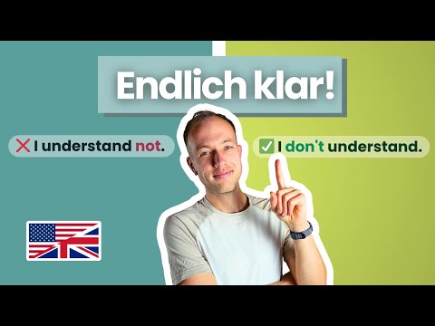 Verneinungen im Englischen einfach erklärt (don’t, doesn’t, didn’t & mehr)