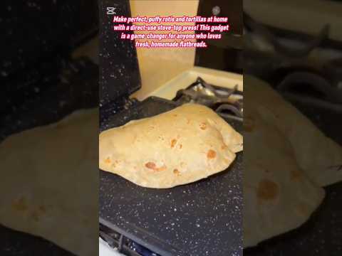 Roti & Tortillas Maker Press on the Stove. #roti #tortilla #cooking #food #students #diy #foodie