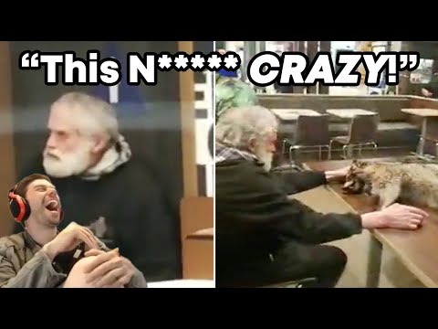 Man brings raccoon into McDonalds (hilarious)