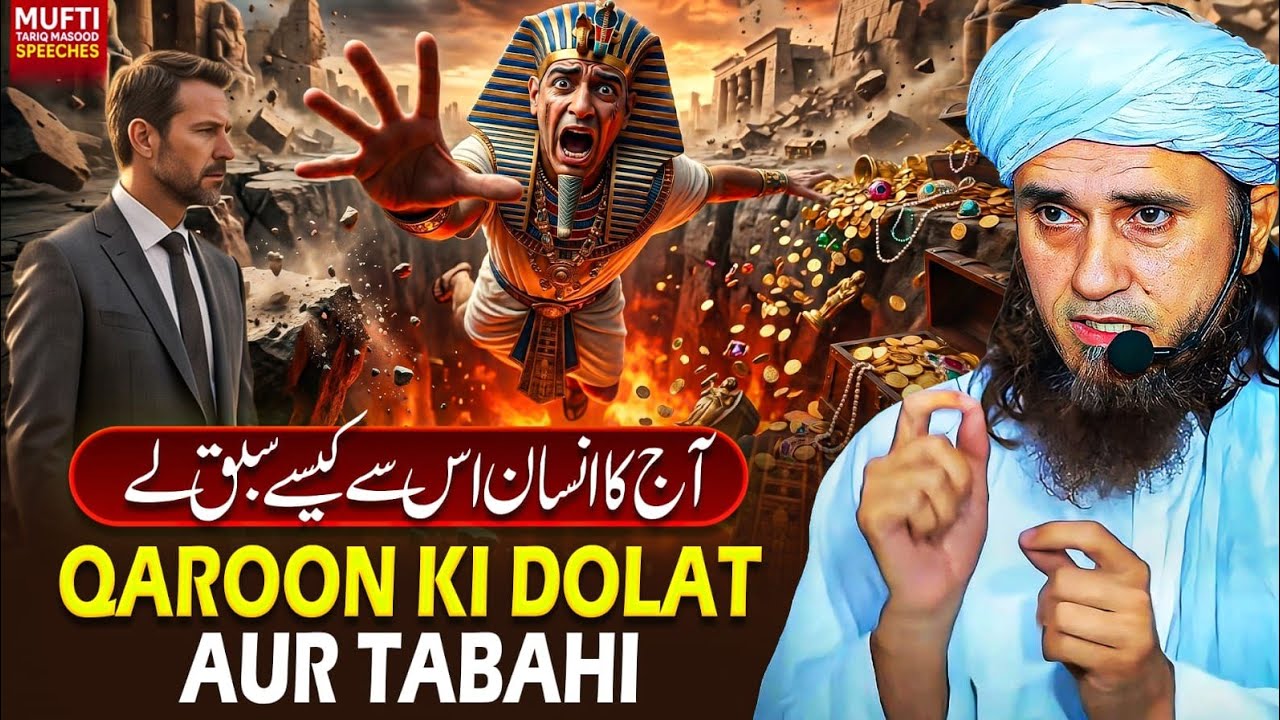 Qaroon Ki Dolat Aur Tabahi | Mufti Tariq Masood Speeches 🕋