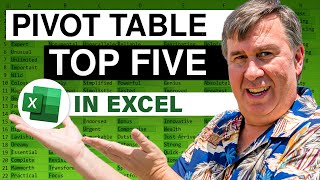 Excel - Pivot Table Top Five Report with Correct Grand Total - Episode 1999