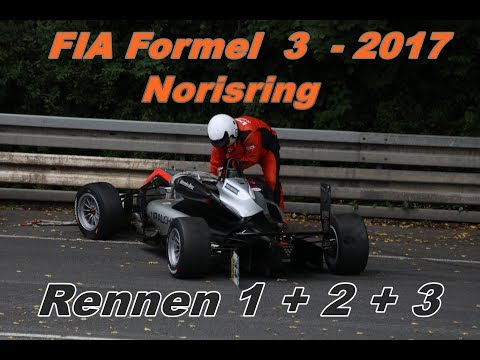 FIA Formel 3 Norisring 2017 - Race 1 + 2 +3 - Nice Fights + Crash´s