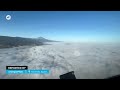 Spectacular Sea Of Clouds From A Plane In Tenerife Canary Islands Spain
