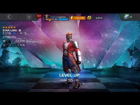 MY FIRST RANK 4/55 FIVE STAR CHAMPION! Star-Lord Rank Up! Marvel Contest of Champions