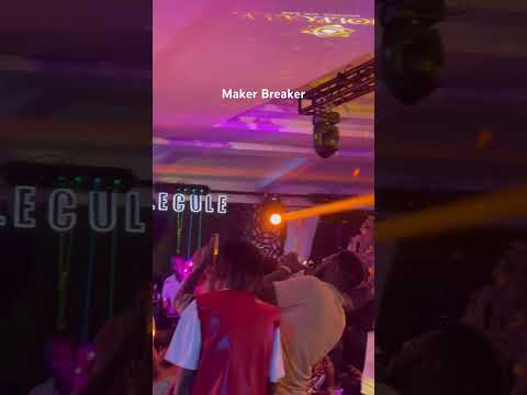 Dj Maker Breaker With Sheilah Gashumba feeding party goers vibes