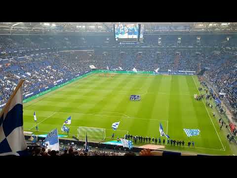 Veltins Arena Königsblauer S04 am 31.3.18 Schalke gegen Freiburg (2:0) Sieg!