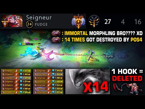 🔥 1 HOOK DELETED!!! Immortal Morphling 14 Times Got Destroyed By Pos4 Pudge | Pudge Official