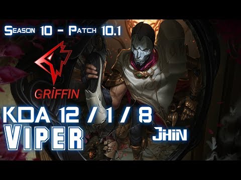 GRF Viper JHIN vs EZREAL ADC - Patch 10.1 KR Ranked
