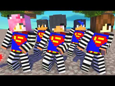 MONSTER SCHOOL:SIMPLE DIMPLE PRISON SUPERMAN APHMAU AND FRIENDS - MINECRAFT ANIMATION