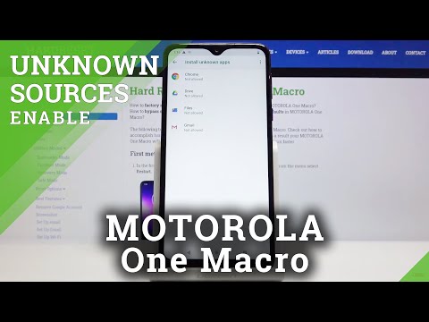 How to Allow Unknown Sources in MOTOROLA One Macro – Add Downloading Permissions
