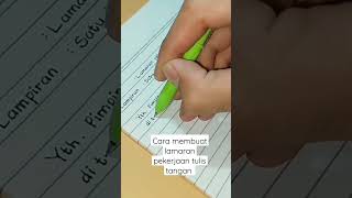 Download lagu CARA MEMBUAT SURAT LAMARAN PEKERJAAN TULIS TANGAN mp3