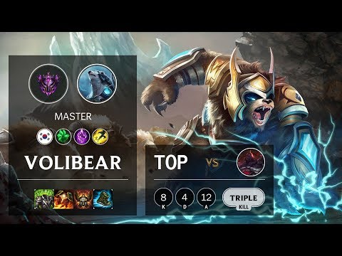 Volibear Top vs Sion - KR Master Patch 10.4