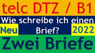 DTZ / B1 | Briefe schreiben | Live am 13.01.2022