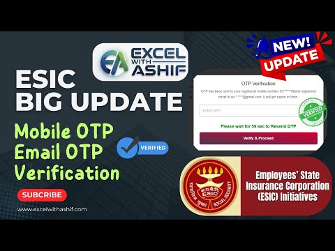 ESIC New Update 2025 | Two Step Verification Now Mandatory | Mobile & Email Must Link